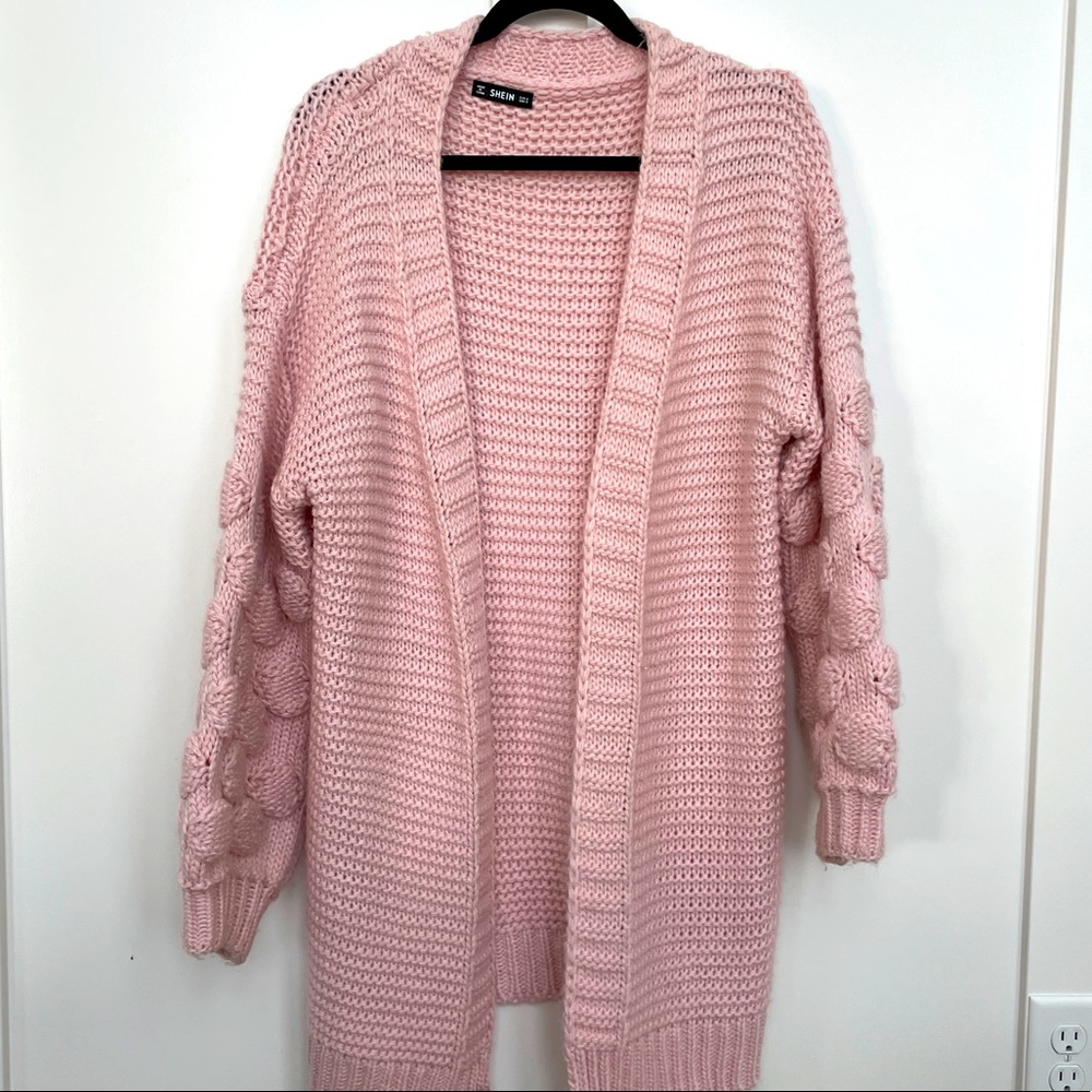 Oversized cardigan - pink